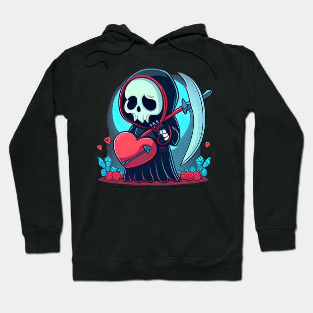 Valentine Grim Reaper Hoodie by pako-valor